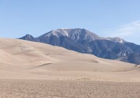 The mega dunes of Great Sand Dunes National Park and Preserve in Colorado