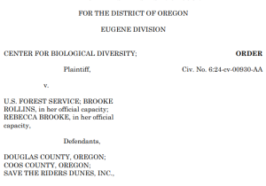 Oregon Dunes Court Decision