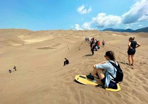 sand board Colorado Great Sand Dunes