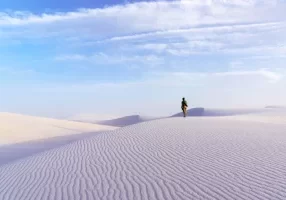 white sands